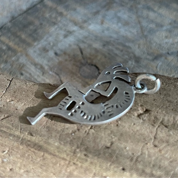 Kokopelli Sterling Silver Pendant Charm Double Sided - Picture 7 of 10
